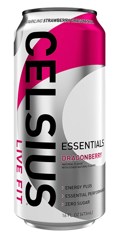 CELSIUS ESSENTIALS 12/16oz DRAGON BERRY