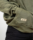 Men's EōS Flag Vintage Raglan Hoodie - Olive