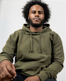 Men's EōS Flag Vintage Raglan Hoodie - Olive