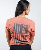 EoS Next Level Flag Tee - Heather Redwood