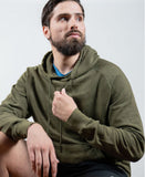 Men's EōS Flag Vintage Raglan Hoodie - Olive
