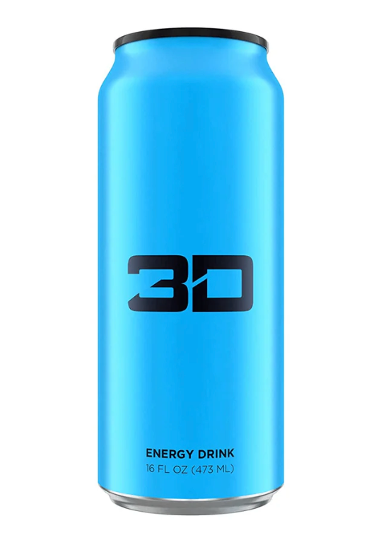 RAW 3D Energy Blue - Berry Blue (12pk/16oz)