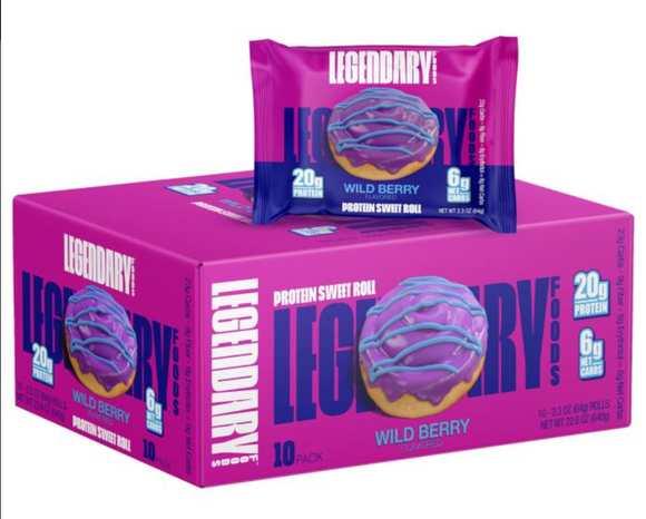 Legendary Sweet Rolls 8pk Wild Berry