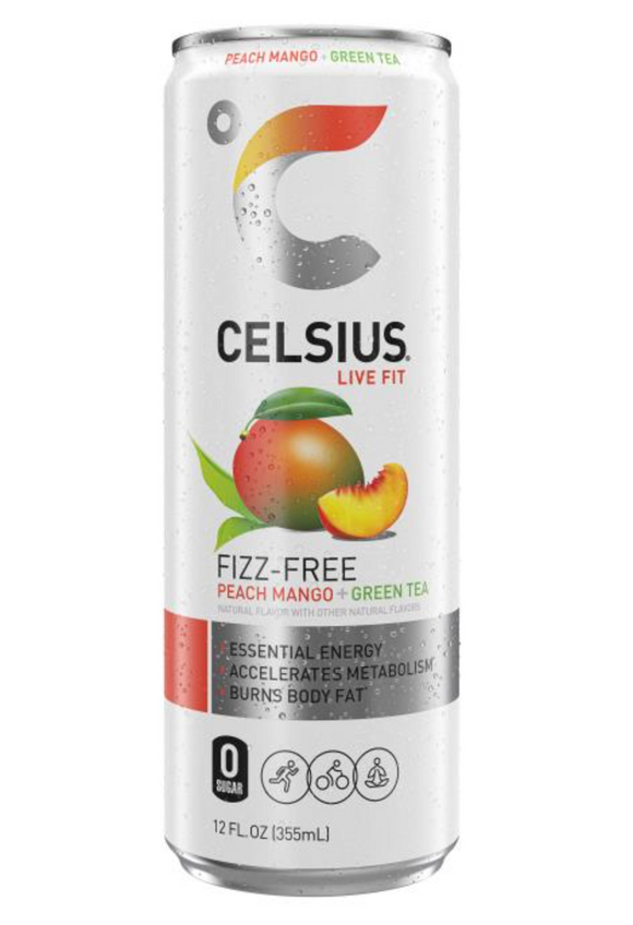 Celsius Orig Green Tea Peach Mango (12/12oz)