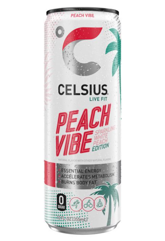 Celsius Orig Peach Vibes Sparkling (12/12oz)