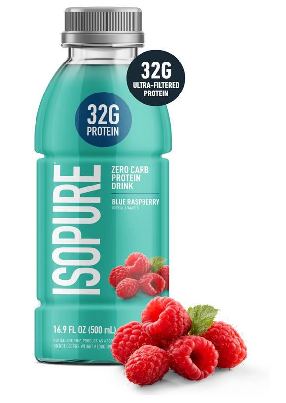 NB Zero Isopure 32g Blue Raspberry (12/16oz)