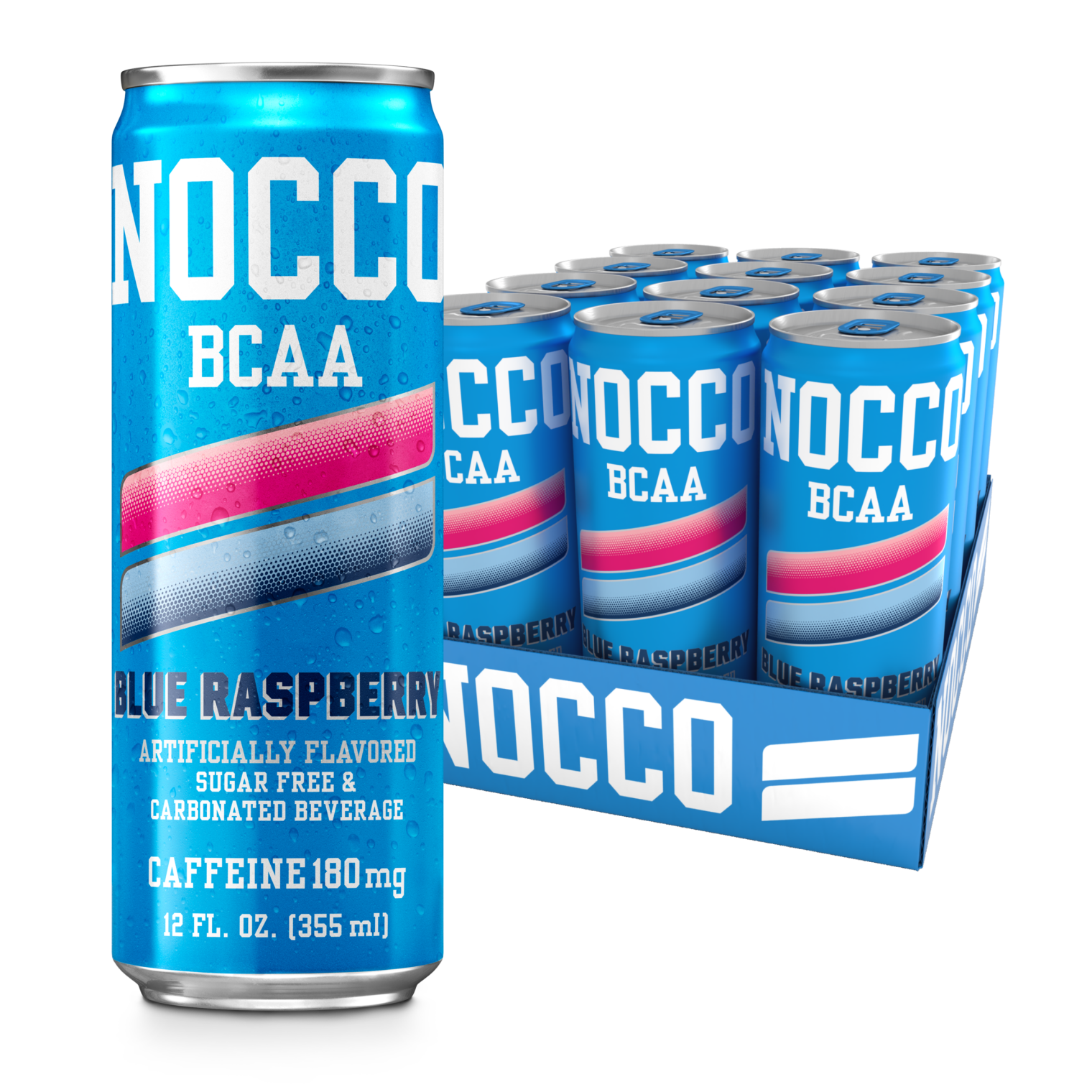 Caffeine Blue Raspberry Nocco: BCAA RTD + Caffeine Blue Raspberry – N2G Store