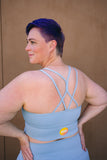 Women's Strappy Bra Tank - Tourmaline