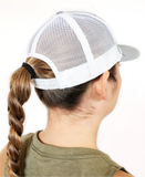 Classic EōS Rope Trucker Hat - White/Grey
