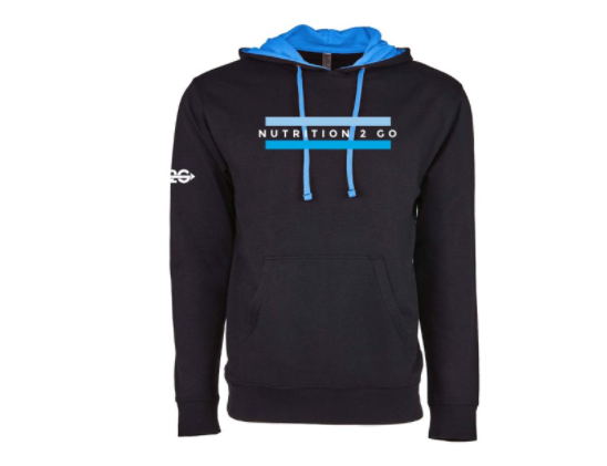 Nutrition 2 Go Black/Turquoise Hoodie