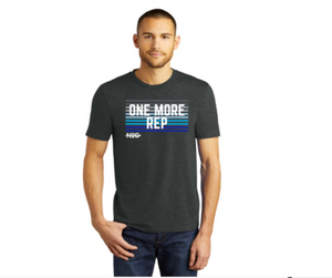 Men's "One More Rep" Grey Tri-Blend T-Shirt